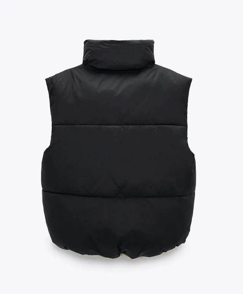 Women's Puffer Jacket | Sleeveless Puffer Jacket | Double Sided Jacket | Warm Puffer Outwear | Jacket | Warm Coat | Winter Outfit